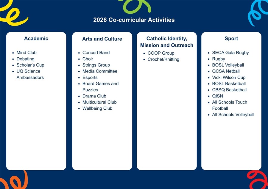 co-curricular offerings